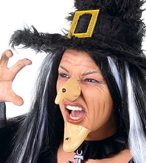 Wicked Witch Nose And Chin Halloween Costume Fancy Dress Evil Prosthetic Horror Ebay