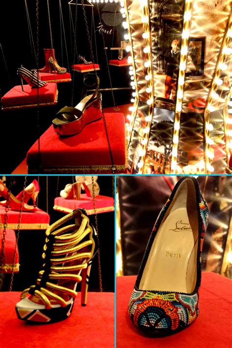 The Brunettes Red Bottomed Shoe Showcases The Christian Louboutin Exhibition Celebrates 20