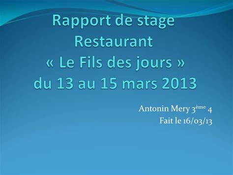 Rapport De Stage 3 Eme Rapport De Stage 3ème Pdf Shop1