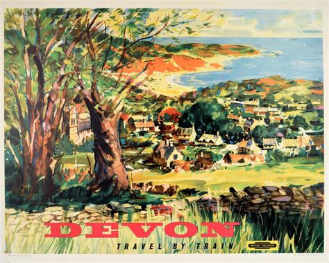 Leslie Arthur Wilcox Affiche Vintage Dorigine Pour Glorious Devon