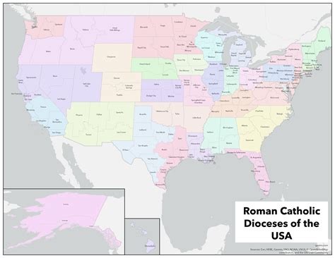 Roman Catholic Us Diocese Map