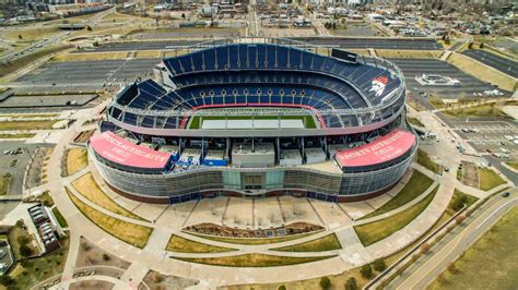 Aerial Drone Photos Of Mile High Stadium Denver Broncos