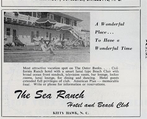 Vintage Outer Banks The Sea Ranch Ranch Hotel Obx Sea Ranch