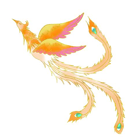 Golden Flying Phoenix Golden Flying Phoenix Png Transparent Clipart