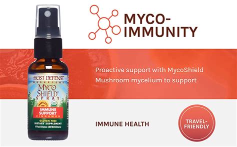 host defense mycoshield spray daily immune support powered by mushrooms health
