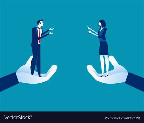 Business Partner Discussing Concept Business Vector Image