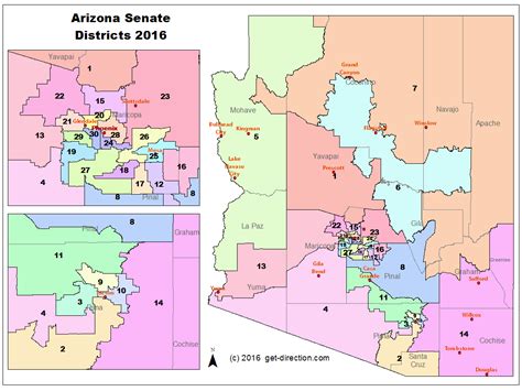 Map Of Arizona Senate Districts 2016