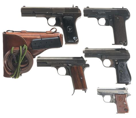 Five Semi Automatic Pistols A Chinese Type 54 Tokarev Pistol With