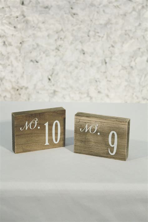 Wooden Table Numbers All Occasions Rentals