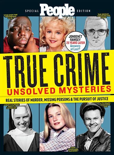 People True Crime Unsolved Mysteries Crime Magazine