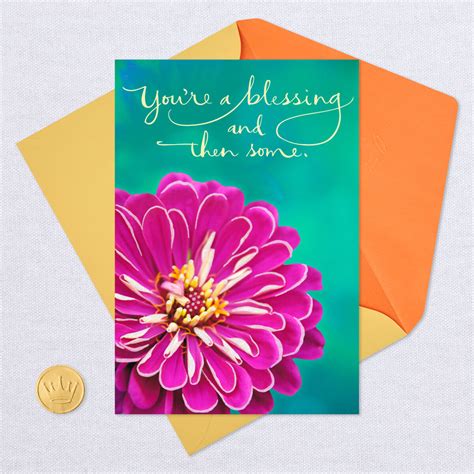 Youre A Blessing Pink Floral Birthday Card Greeting Cards Hallmark