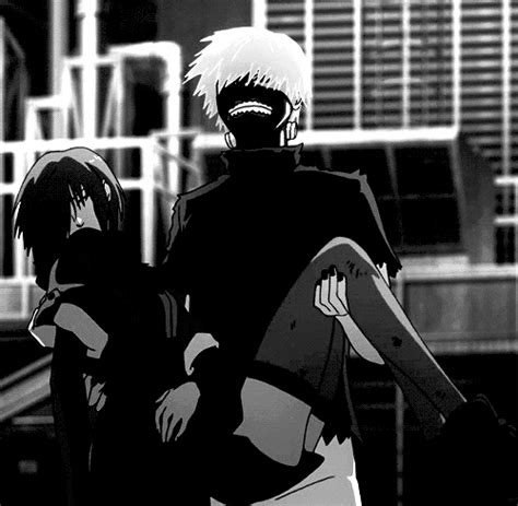Featured kaneki x touka gifs. Tokyo Ghoul Monochrome GIF - Find & Share on GIPHY