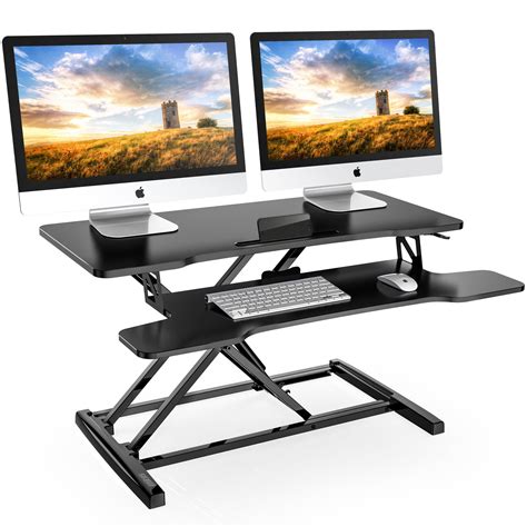 Fitueyes Standing Desk Converter 32inch Stand Up Desk Tabletop