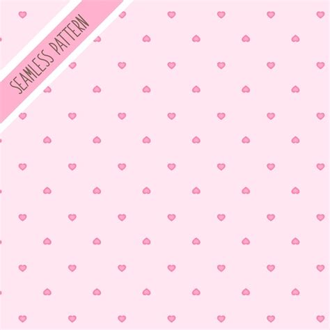 Premium Vector Pink Hearts Seamless Pattern