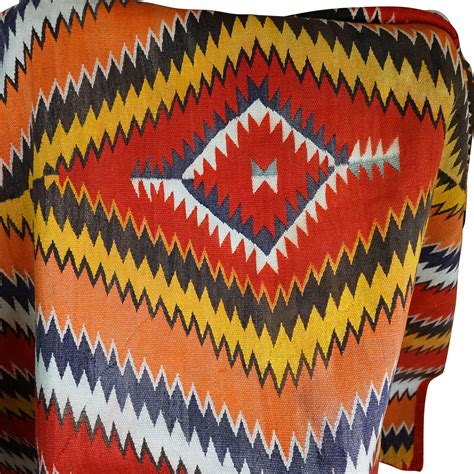 1880s Navajo Serape Transitional Blanket From Uchizonogallery On Ruby Lane