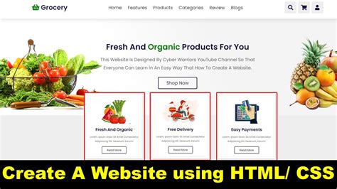 How To Create A Website Using HTML And CSS Create A Responsive Website Using HTML CSS