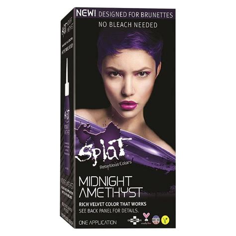 Splat Midnight Semi Permanent Complete Color Kit At Home Hair Dye For