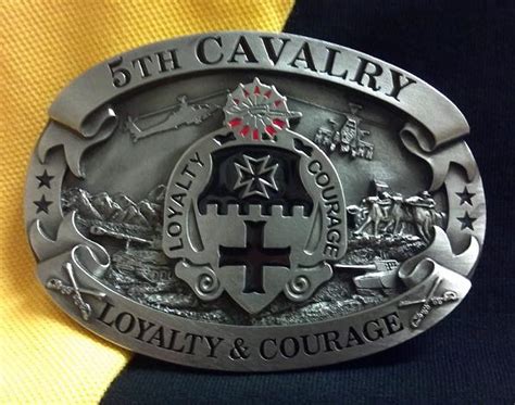 5th Cavalry Pewter Buckle Crossed Sabers Chapter T Shop
