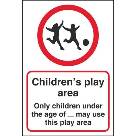 Childrens Play Area Notice Signs Community Safety Signs Ireland