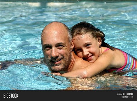 Father And Daughter Pool Image And Photo Free Trial Bigstock