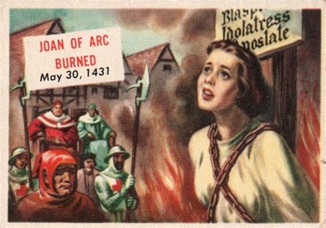 Joan Of Arc Burned At The Stake Saint Joan Of Arc St Joan Jeanne D