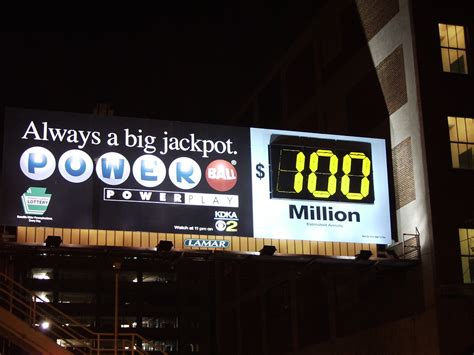 Powerball 100 Million Well Lit Sign In Downtown Pittsburgh Flickr