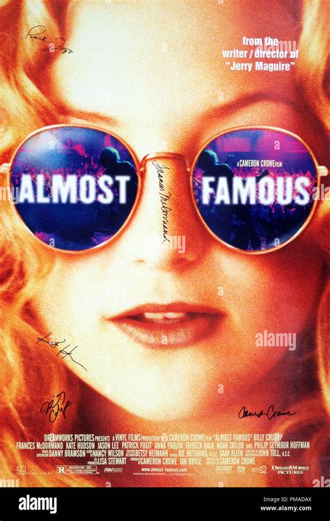 Almost Famous Us Poster Dreamworks Pictures Kate Hudson File Reference Tha