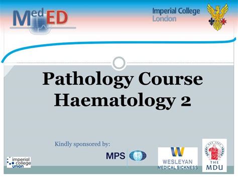 Ppt Pathology Course Haematology 2 Powerpoint Presentation Free