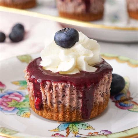 Mini Blueberry Cheesecakes Preppy Kitchen