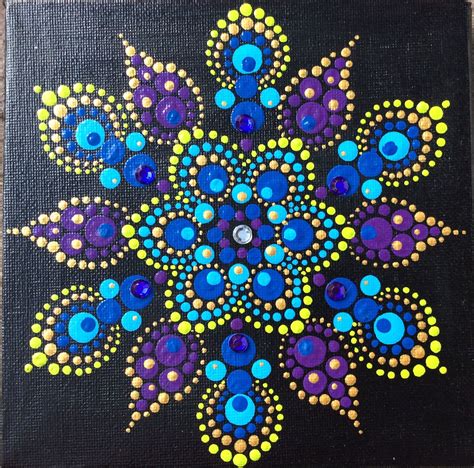 Mandala Ewa Wolanin Dot Art Painting Mandala Dots Dot Painting
