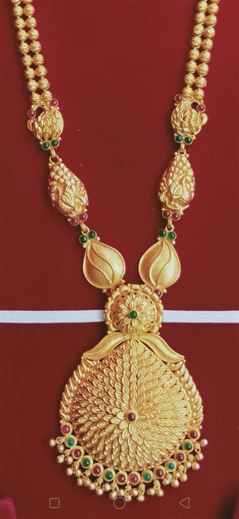 Long Haram 56 Gms Gold Necklace Designs Indian Jewellery Design