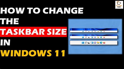 How To Change The Taskbar Size In Windows 11 Youtube