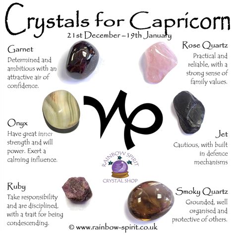 Capricorn Birthstones Crystal Set Etsy Australia