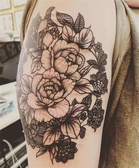 Top 103 Best Lace Tattoos 2021 Inspiration Guide Lace Tattoo Design