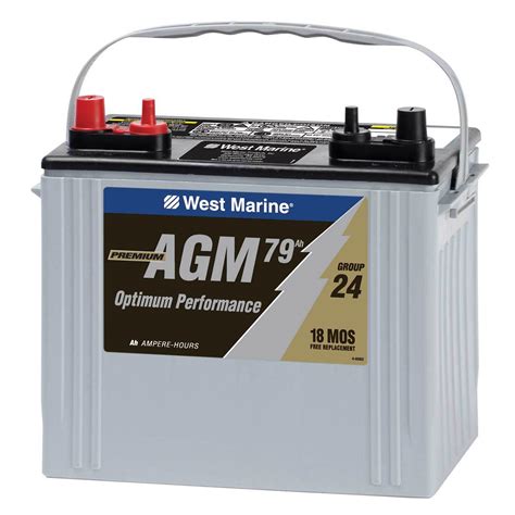 WEST MARINE Group 24 Dual-Purpose AGM Battery, 79 Amp Hours | West Marine