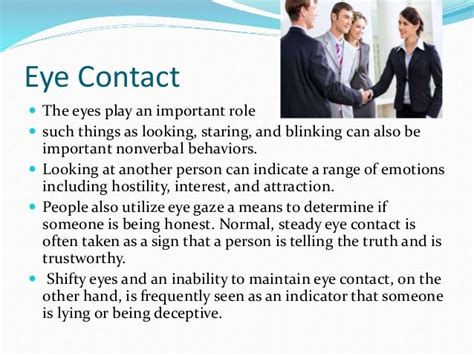 Why Is Eye Contact Considered Important