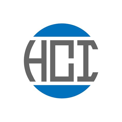 Hci Letter Logo Design On White Background Hci Creative Initials