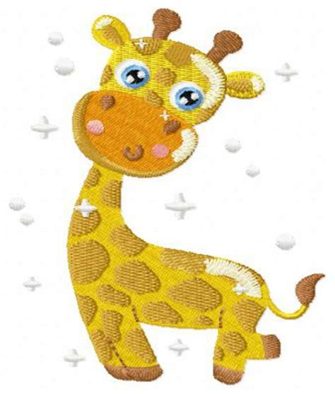 Girafa (giraffa camelopardalis) este cea mai inalta din toate speciile de animale. Matriz de Bordado - Girafa no Elo7 | Ateliê Sílvia Resende ...