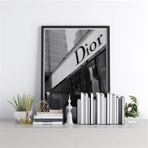 Dior Fashion Poster Printable Dior Wall Art Christian Dior Etsy