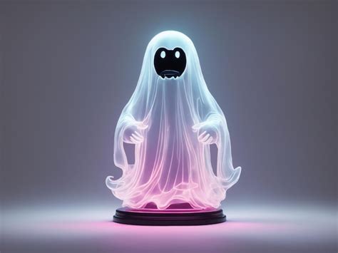 Premium Ai Image Gost Halloween Ghostlyly White Ghost Friendly Ghost