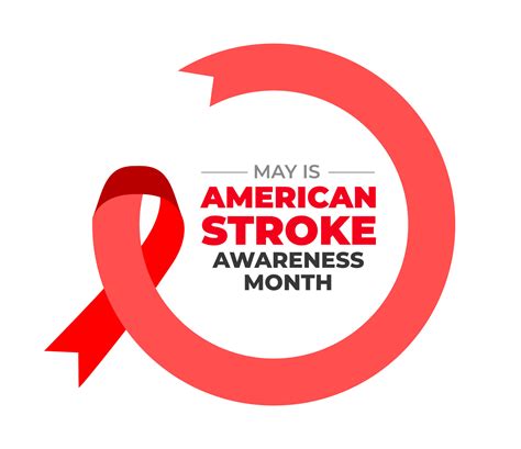 American Stroke Awareness Month Background Or Banner Design Template