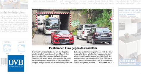 15 Millionen Euro Gegen Das Nadelöhr Ovb Heimatzeitungen