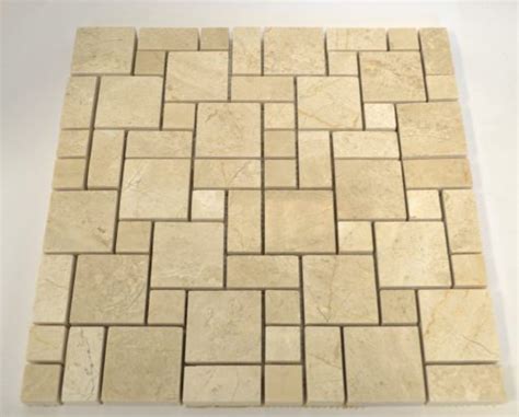 Cream Nouva Marble Mosaic Tiles Stonetileus