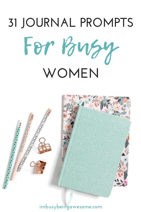 31 Journal Prompts For Busy Women Im Busy Being Awesome Journal