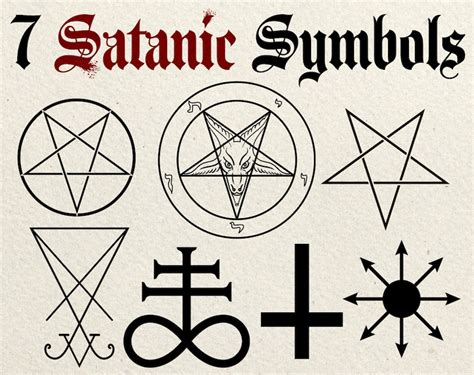 Satanic Symbols Clip Art Vector Etsy Israel