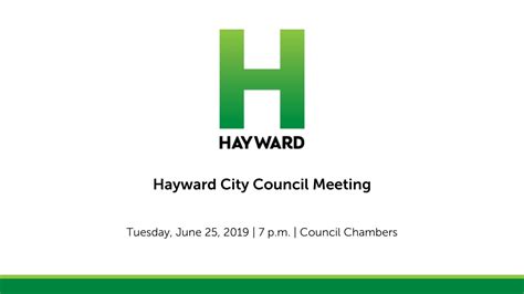 June 25 2019 Hayward City Council Meeting Youtube