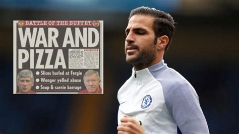 fabregas confesses to throwing pizza at ferguson marca in english