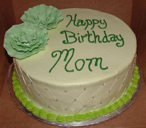 Green Birthday Cake For Mom Cake Was Vanilla Blueberry With Blueberry Filling Green Birthday