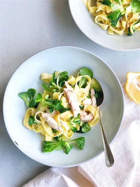Pasta met vis en roomsaus