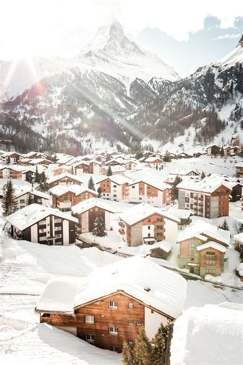 The Entire Village Of Zermatt Is Car Free Making It Great For Walking